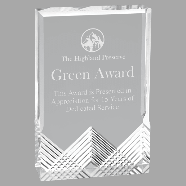 4.25" X 6 Ape X Mirage Acrylic Award – item MR62S image 3
