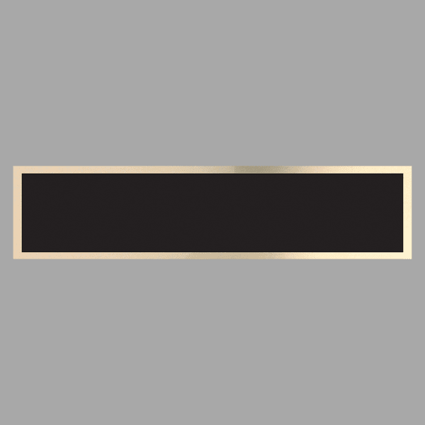 Black/Gold Brass Plate for 8.5" Desk Wedge – item NP8
