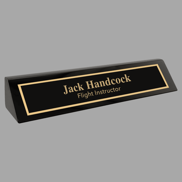 Black Piano Finish Desk Wedge – item PNB210