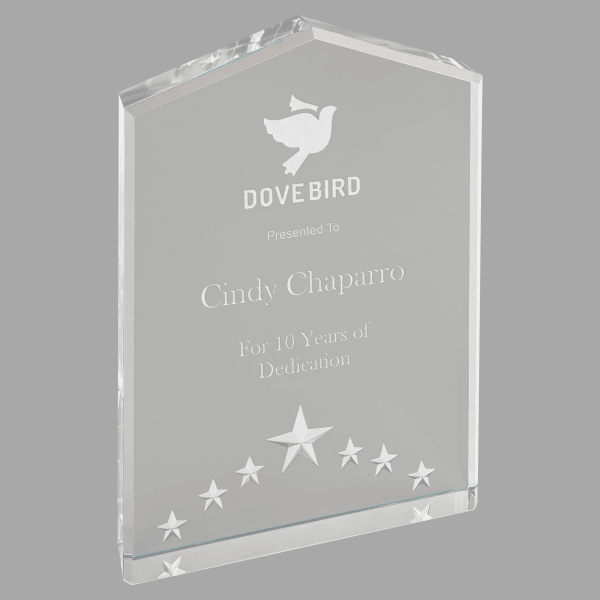 5" X 7 Star Point Acrylic Award – item PNT3S image 3