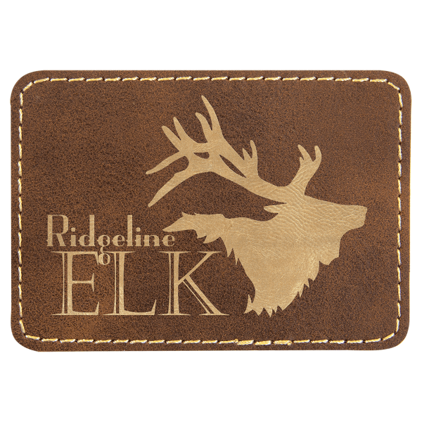 3.5" x 2.5" /Gold Rectangle Patch with Adhesive – item PTH210 image 3
