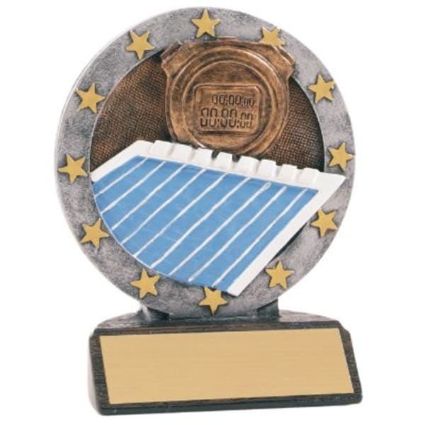 4.5" Swimming All-Star Resin Award – item R615