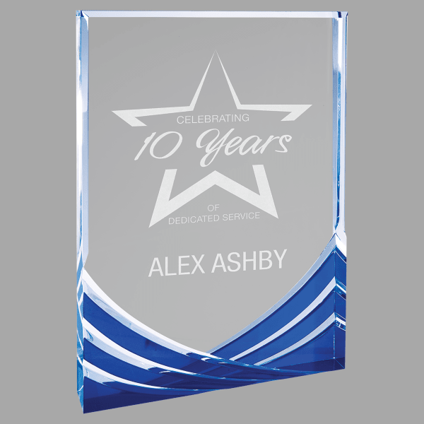 6" X 8" Rectangle Soaring Acrylic Award – item SA102BU image 2