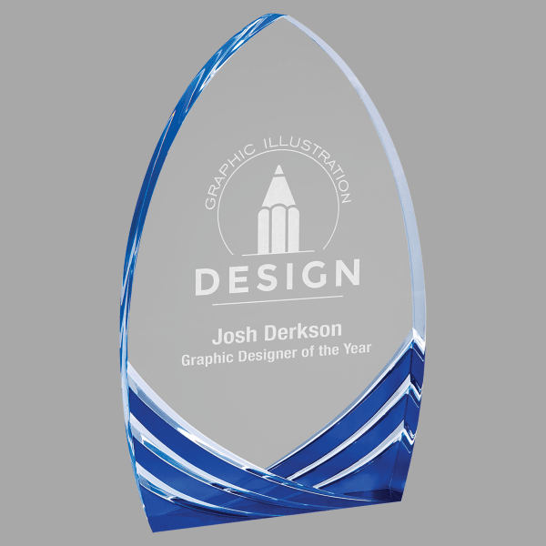 8" Cathdral Soarng Acrylic Award – item SA202BU image 2