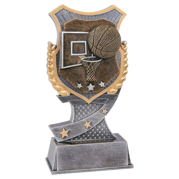 6" Basketball Shield Award – item SA602