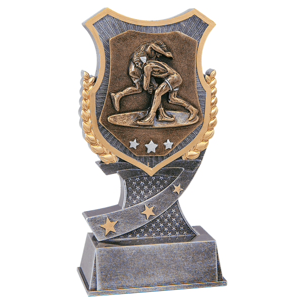 6" Wrestling Shield Award – item SA610