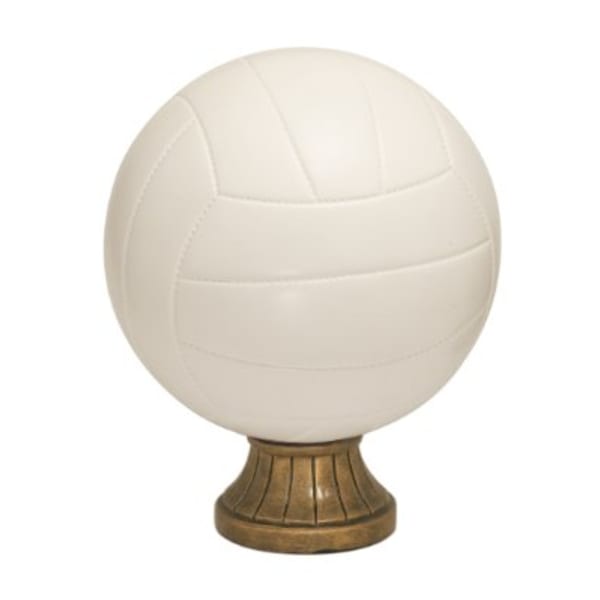 5.5" White Volleyball Resin Award – item SBR104