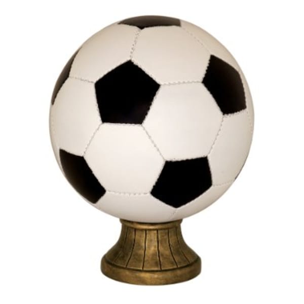 10.5" Color Soccer Ball Resin Award – item SBR153