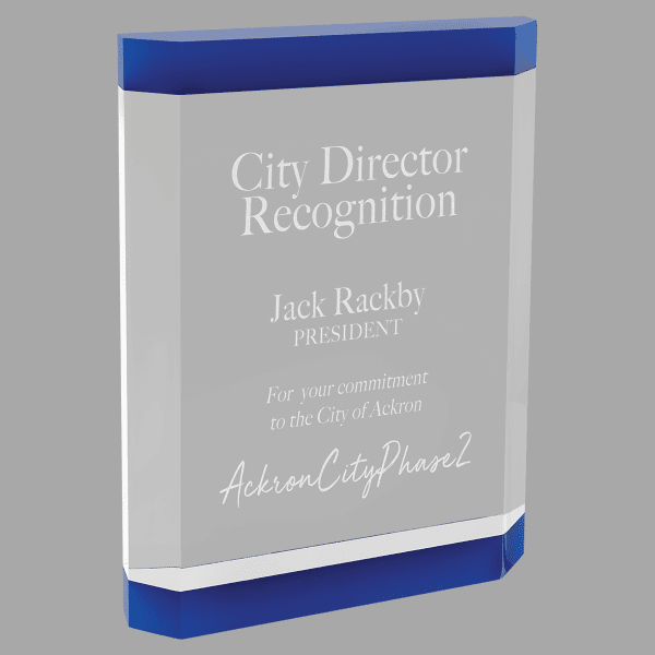 6" X 8" Showcase Acrylic Award – item SHC11BU image 2