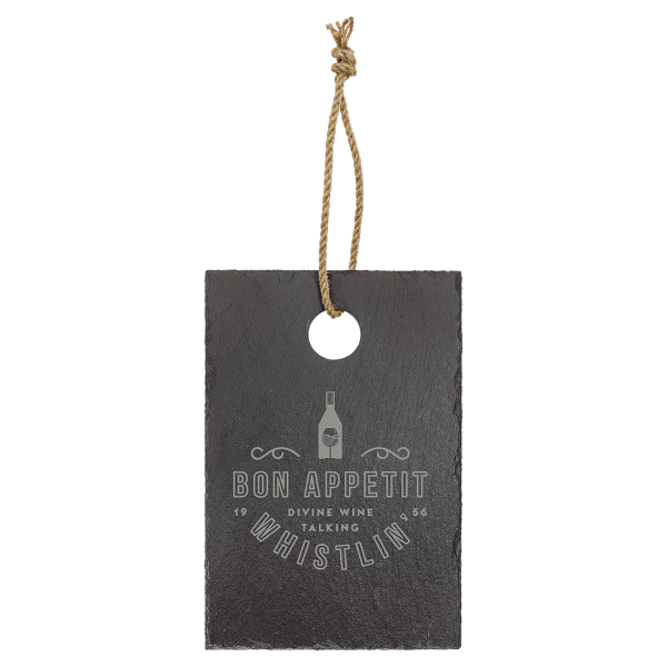 9" x 6" Rectangle Slate Cutting Board with Hanger String – item SLT060