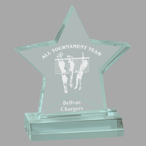 5" X 5 Star Award Acrylic – item STA6J image 2