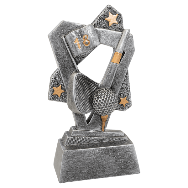 6.5" Golf Triumph Resin Award – item TR156