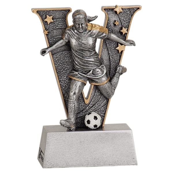 5" Female-Soccer" V" Series Resin Award – item V711