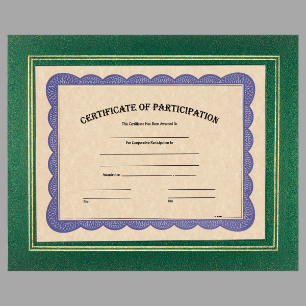 13.25" x 10.75" Certificate Holder Plaque – item Z7GRN image 2