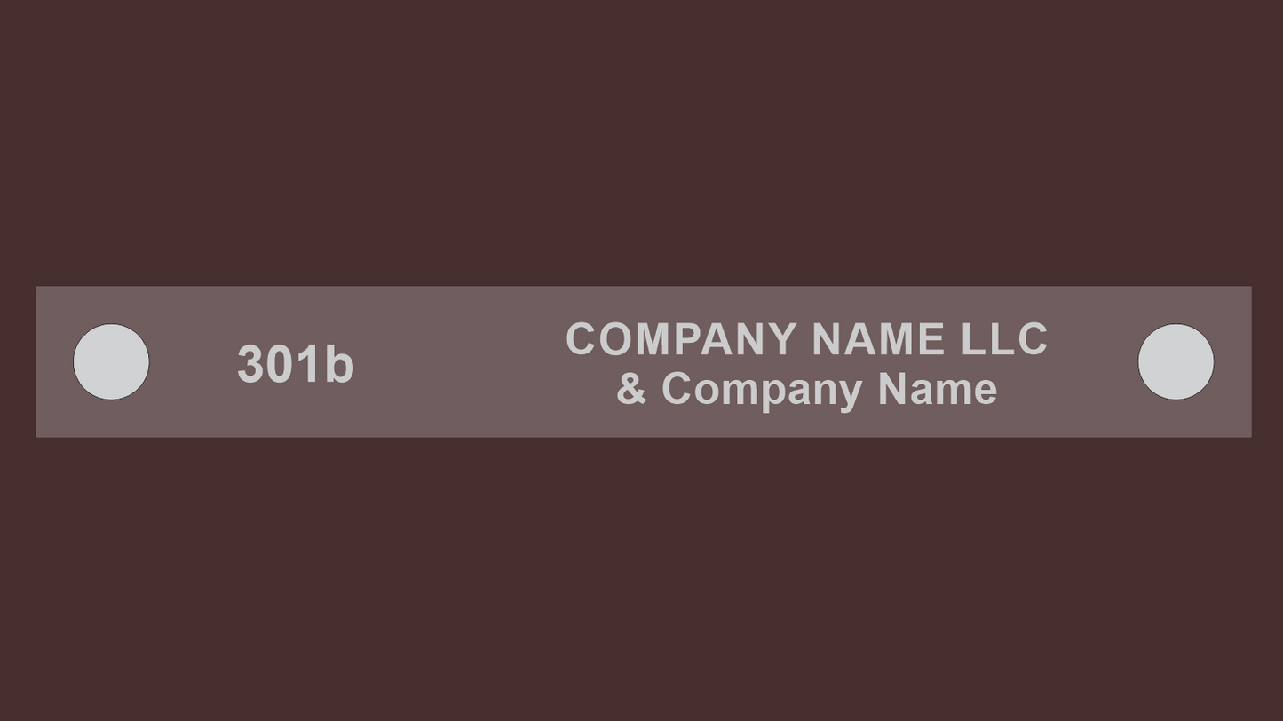 Income Properties South Lobby Directory plate