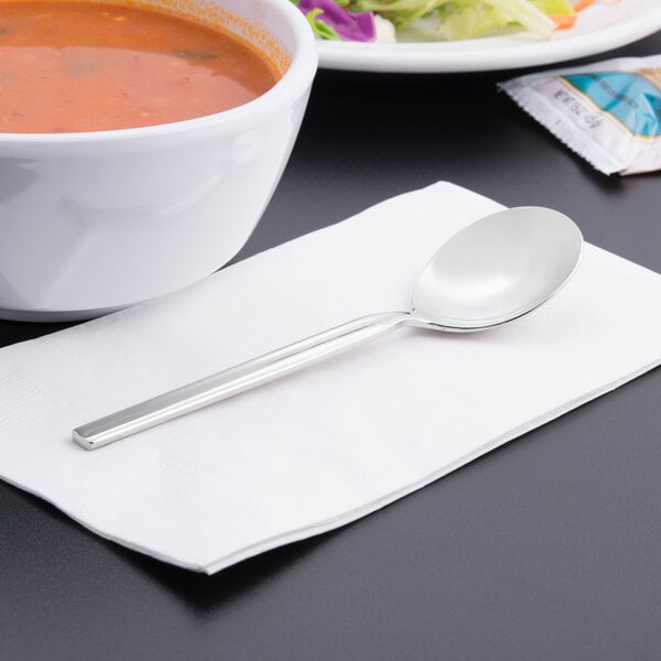 Libbey 969 016 Madison 6 1/4" X-Heavy Bouillon Spoon – item 959969016 image 2