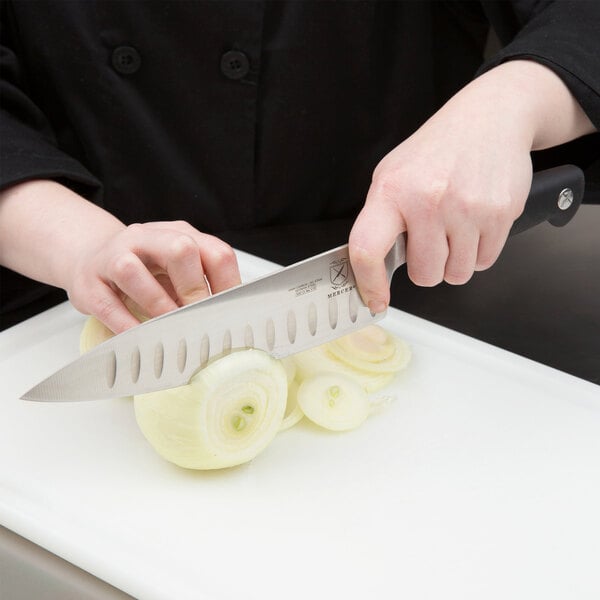 Mercer Culinary Chef Knife w/ Granton Edge & Short Bolster – item 470M21077 image 2