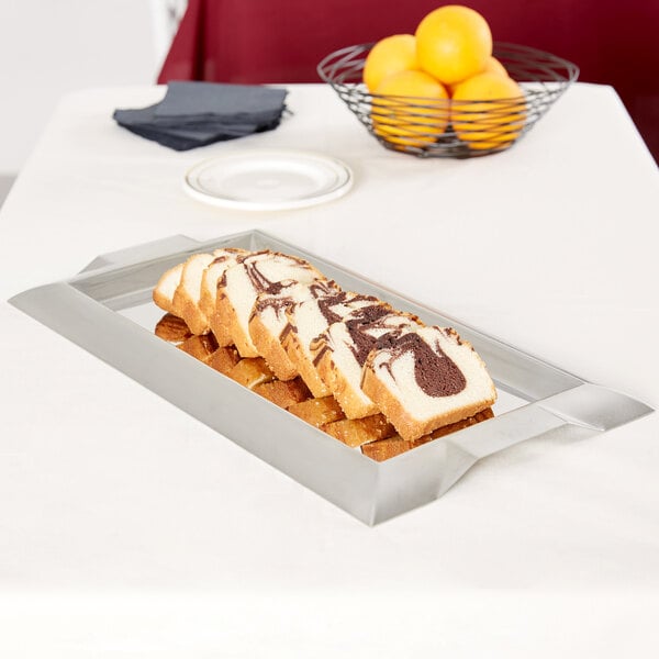 Vollrath 82094 Stainless Serving Tray w/ Handles - 18" x 10" – item 92282094 image 2