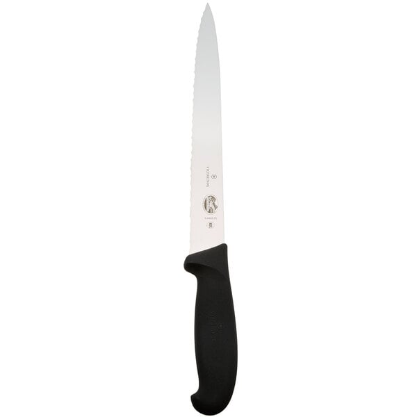 Victorinox 5.4433.25 10" Serrated Fibrox Carving Knife – item 35340546