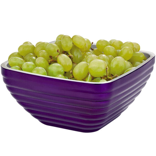 Vollrath 4763565 Double Wall Serving Bowl - Passion Purple – item 9224763565