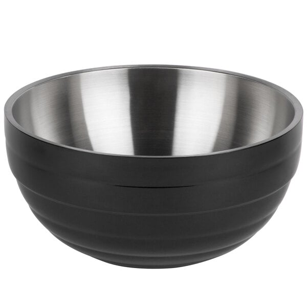 Vollrath 4659060 Double Wall Serving Bowl - Black – item 9224659060