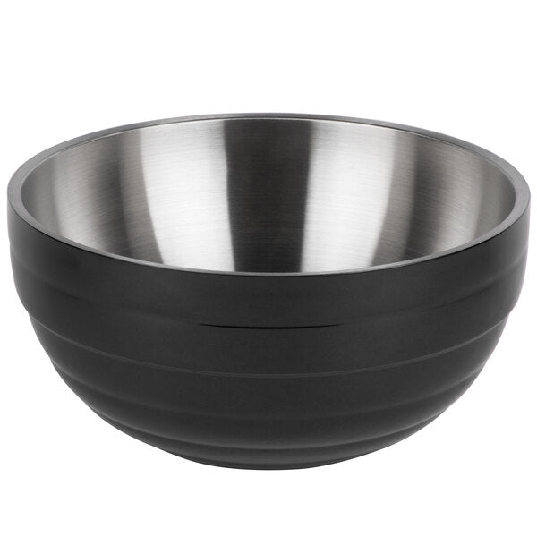 Vollrath 4659160 Double Wall Serving Bowl - Black – item 9224659160