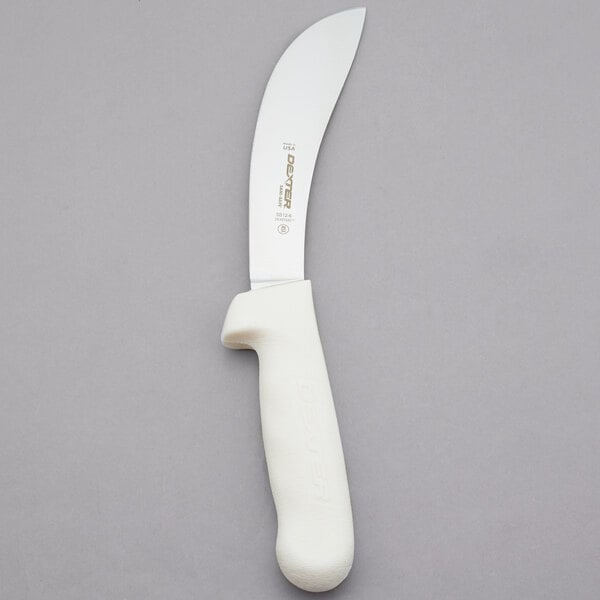 Dexter-Russell 06123 6" Skinning Knife w/ White Handle – item 21006123