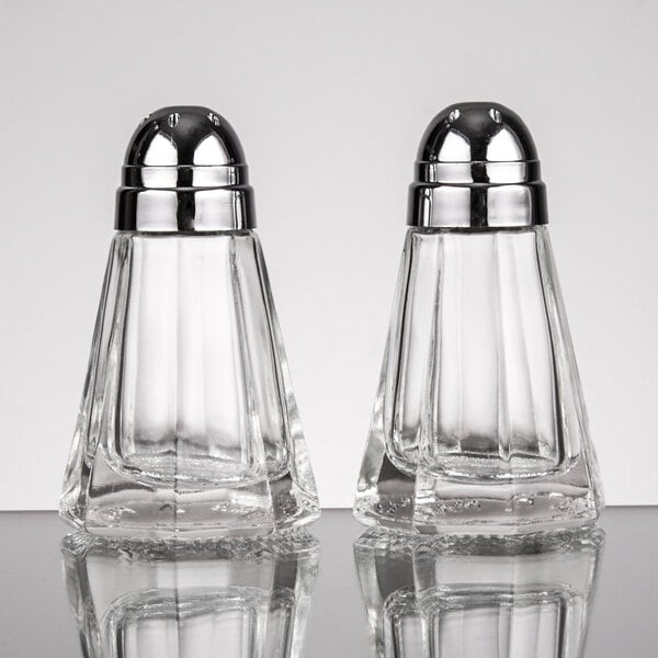 Tablecraft 80S&P-2 1.5 oz. Paneled Salt & Pepper Shaker – item 80880SP