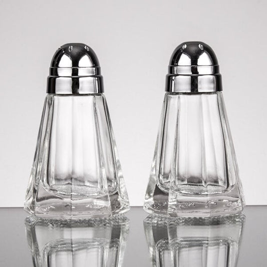 Tablecraft 80S&P-2 1.5 oz. Paneled Salt & Pepper Shaker – item 80880SP