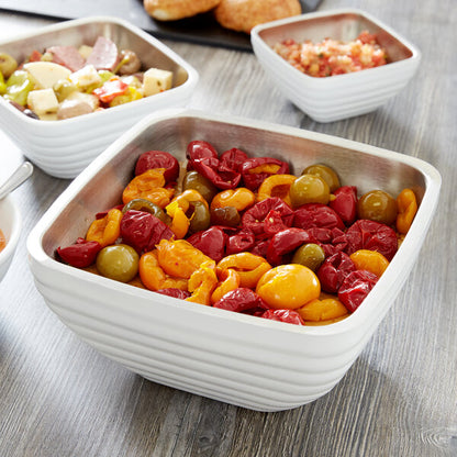 Vollrath 4763550 Double Wall Serving Bowl - Pearl White – item 9224763550