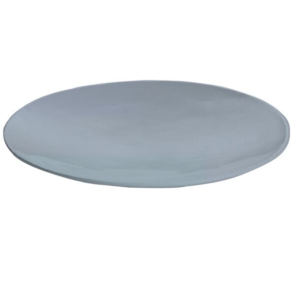 Tablecraft CW11009GY 20" x 3 1/2" Gray Cast Serving Platter – item 80811009DGY