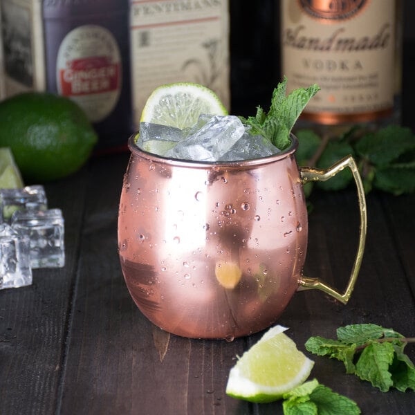 American Metalcraft CM16P 16 oz. Mirrored Moscow Mule Mug – item 124CM16P image 2