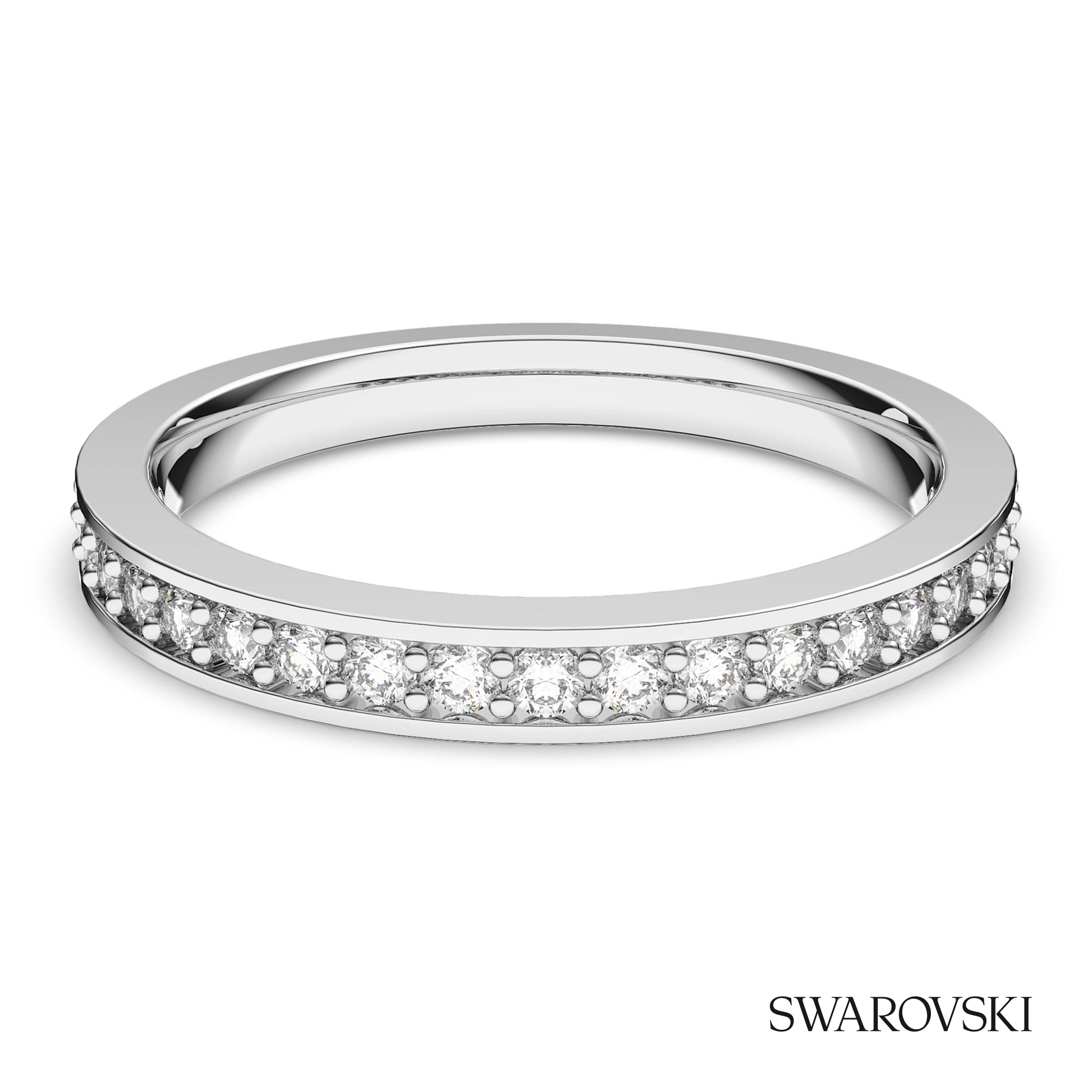 Swarovski Matrix ring, White, Rhodium plated – item 1121065