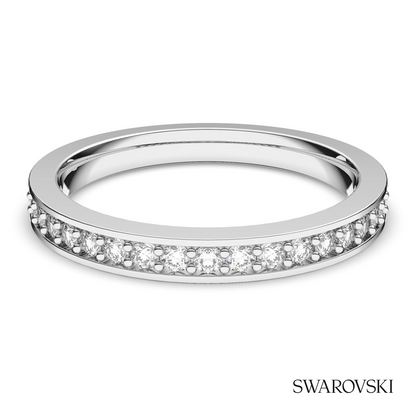 Swarovski Matrix ring, White, Rhodium plated – item 1121065