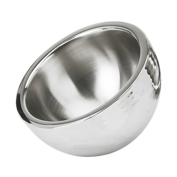 Eastern Tabletop 7206 20 oz. Hammered Dual Serving Bowl – item 3117206
