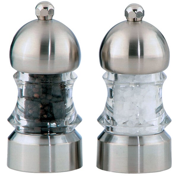 Chef Specialties 01572 3 1/2" Metro Salt and Pepper Mill Set – item 58201572MAS