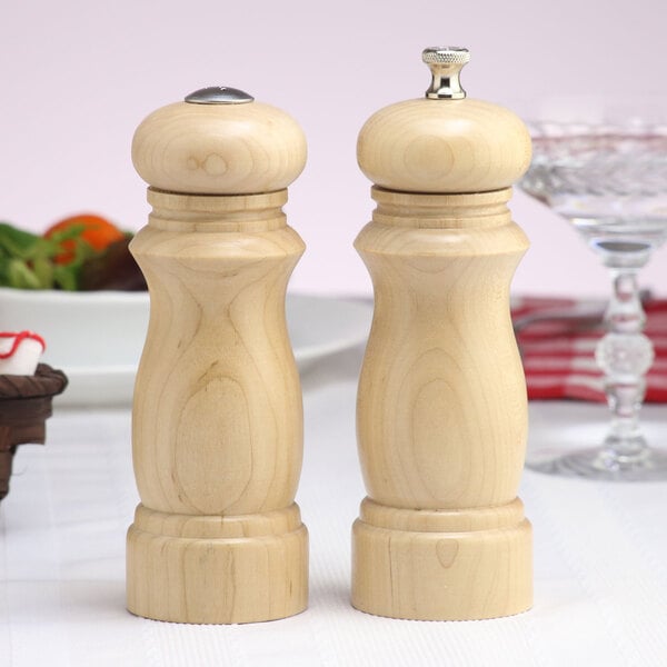 Customizable2 FinishesChef Pepper Mill and Salt Shaker – item 58206200SNAT image 2