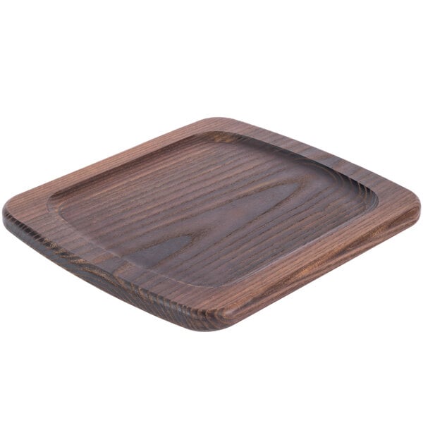 American Metalcraft 12" x 10" Rimmed Ash Wood Serving Board – item 124AWB1210 image 2