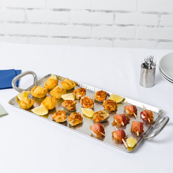 American Metalcraft 21 3/4" x 9" Small Serving Tray – item 124G21 image 2