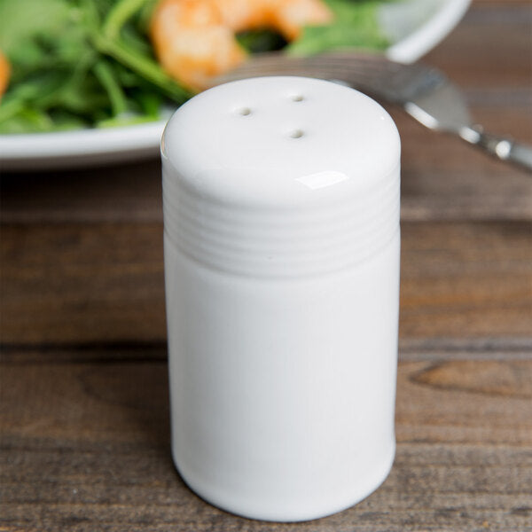 2 ColorsTuxton BWI-0301 2 oz. White China Pepper Shaker – item 303PEPPERWH image 2