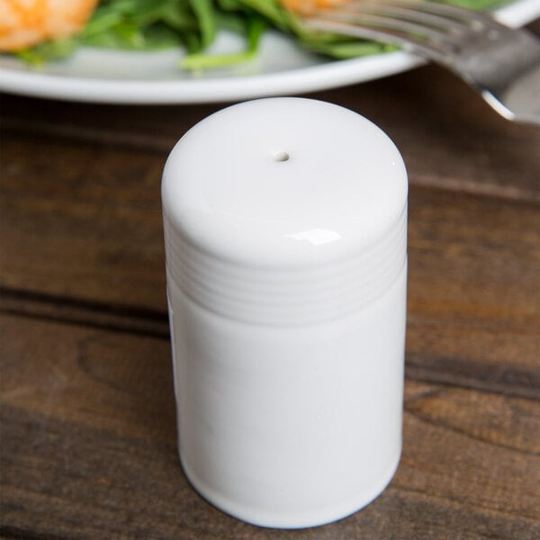 2 ColorsTuxton BWJ-0301 2 oz. White China Salt Shaker – item 303SALTWH image 2