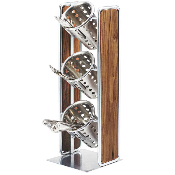 Mid-Century 3-Cylinder Condiment Display w/ Accents – item 211371549