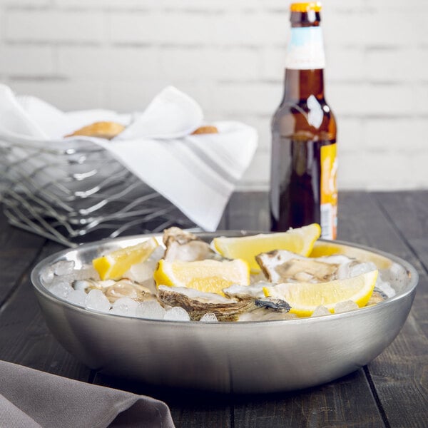 American Metalcraft 10" Double Wall Seafood Serving Tray – item 124DWSEA10 image 2
