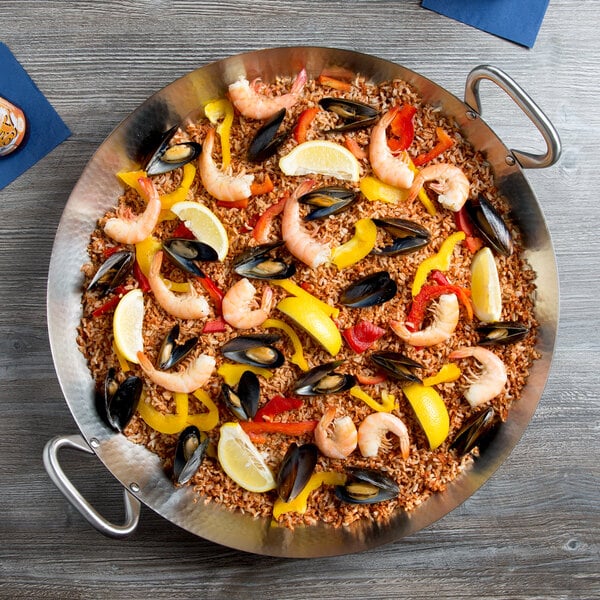 American Metalcraft 21 3/4" Stainless Paella Serving Tray – item 124GP21 image 2