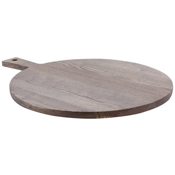 Tablecraft Gray Ashwood Round Paddle Display Cutting Board – item 808ASHR1814