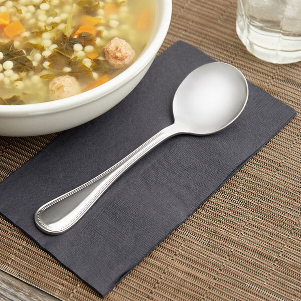 Libbey 407 004 Calais 7 7/8" X-Heavy Round Soup Spoon – item 959407004 image 2