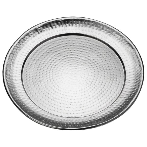 American Metalcraft 16" Stainless Hammered Serving Tray – item 124HMRST1601