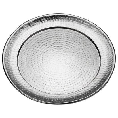 American Metalcraft 16" Stainless Hammered Serving Tray – item 124HMRST1601