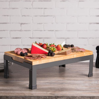 Tablecraft 18 1/2" x 12 1/2" Riser w/ Black Cutting Board – item 808BBR18126 image 2