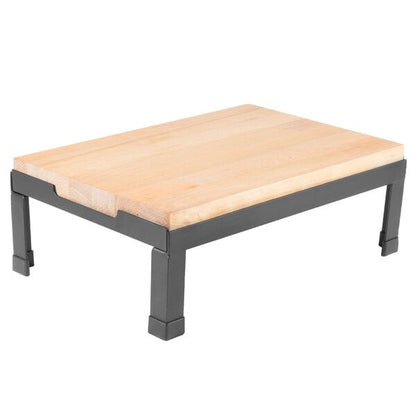 Tablecraft 18 1/2" x 12 1/2" Riser w/ Black Cutting Board – item 808BBR18126
